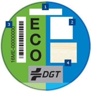etiqueta medioambiental de la DGT